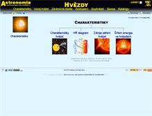 Tablet Screenshot of hvezdy.astro.cz
