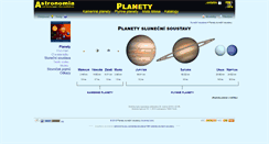 Desktop Screenshot of planety.astro.cz