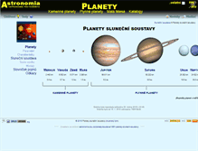 Tablet Screenshot of planety.astro.cz